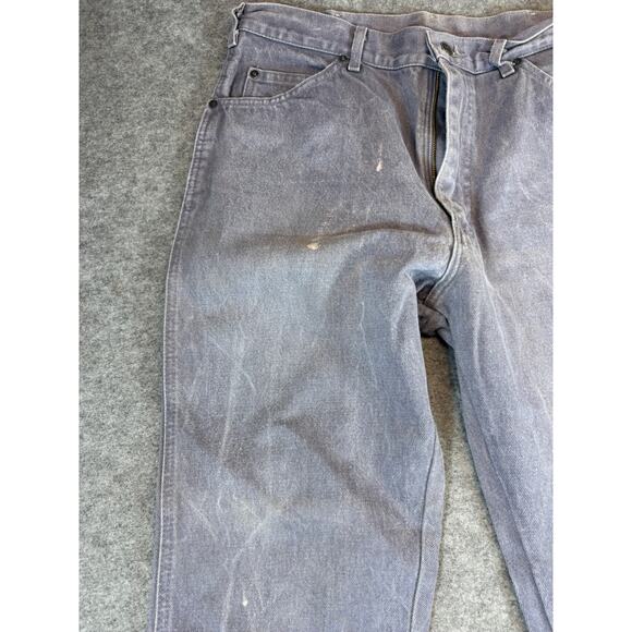 Vintage 70s Lee Denim Slim Fit Jeans Mens 31x29 Gray Cotton Retro Grunge USA - Picture 2 of 11